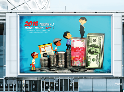 billboard of 2016 indonesia branding design illustration vector