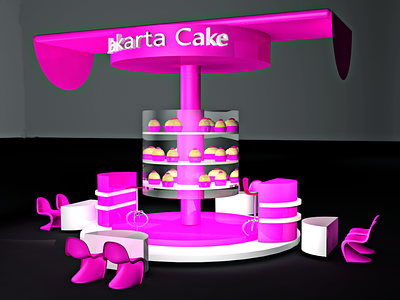 Jakarta Cake booth display