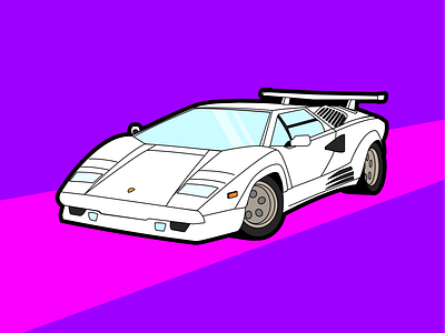 80s Cars - Lamborghini Countach