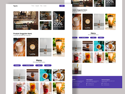 Nyuss UI Coffee shop app coffee coffeeshop design illustration minimal ui web website