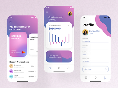 Expense Tracker creative design figma interface minimal minimalism mobile mobile app design mobile ui product design ui uiux ux