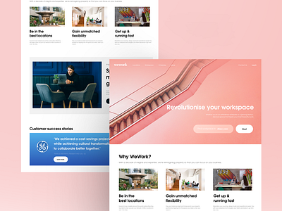 We work website redesigned branding clean design dynamic homepage landing page landingpage minimal ui ux we design we work website work workplace