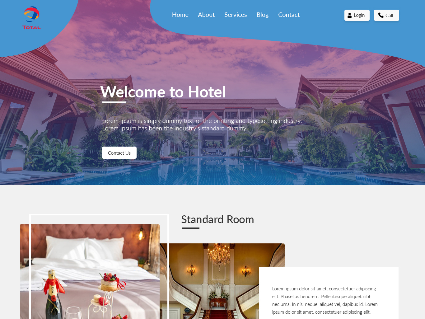 Hotel Website Design by vipin kumar on Dribbble