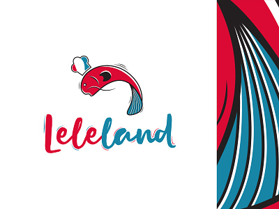 Leleland branding design fish fish logo food logo illustration logo modern logo packaging vector