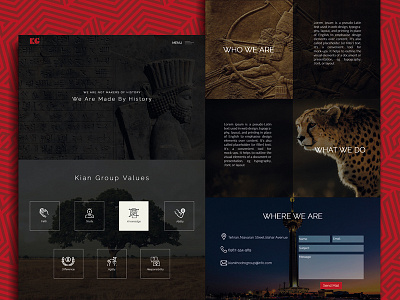 Kian Group Company Ui design ui ux web web design