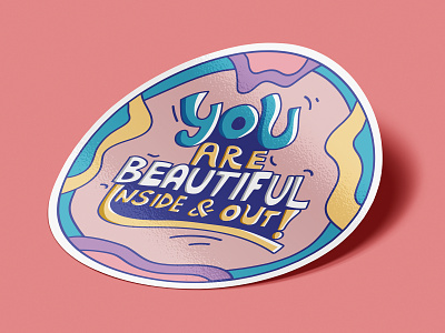 Compliment - Good Vibe Feeling Sticker typography