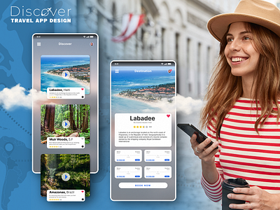 Discovery - Travelling App app app design branding travel travelling ui ui design user interface ux
