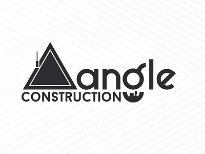 Triangle Construction clean design elegant graphics illustrator logo