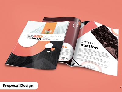 Proposal Brochure book cover brand brochure design simple unique