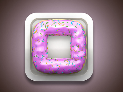 Donut Iphone Icon 3d app cinema4d donut icon ios