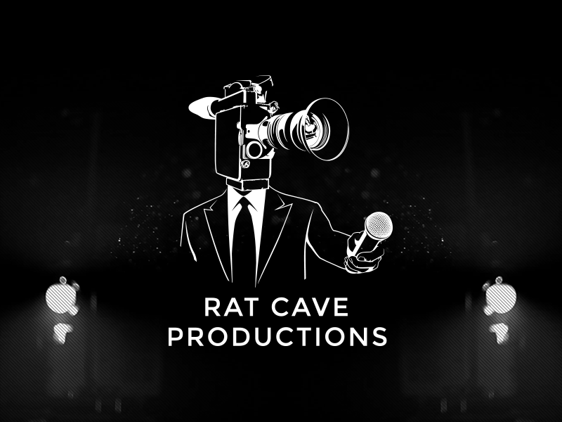 Rat Cave Productions Landing Page animated illustrator logo vector web web design
