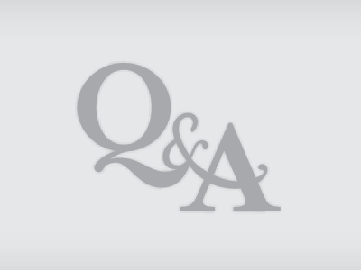 Q & A Today fancy serif typography