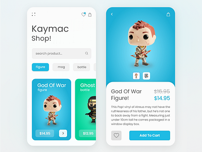 kaymac shop app experience design game interface shop ui ui design ux