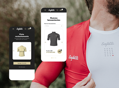 Safetti e-commerce UI renewal cycling e commerce sportswear ui