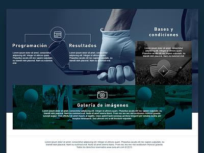 Golf SURA art direction blue experience design golf user interface