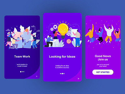 Team Work Concept Design for Android Apps android android app application branding concept design illustration teamwork ui uitrends uiuxdesign ux