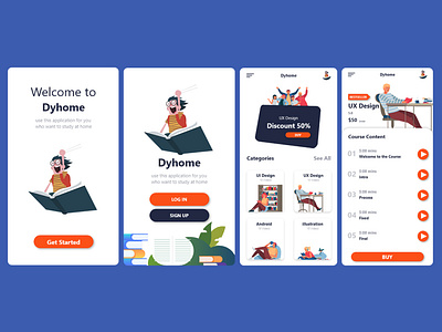 Dyhome android app application concept design ui uiuxdesign ux