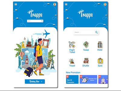 Travel Apps Design android app application concept design ui uiuxdesign ux
