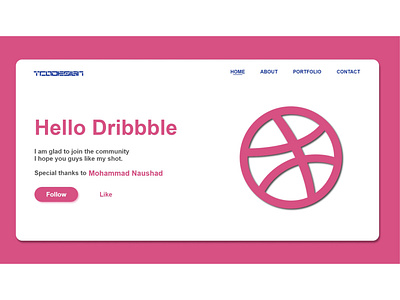 Hello, Dribbble!