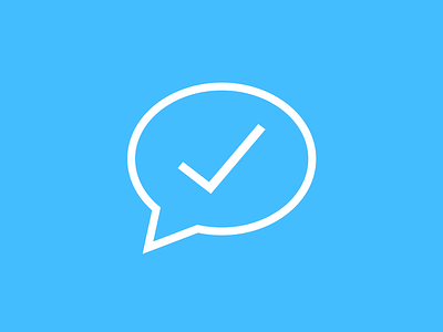 WeDo App Icon app chat check clean design icon ios iphone logo mark simple sketch