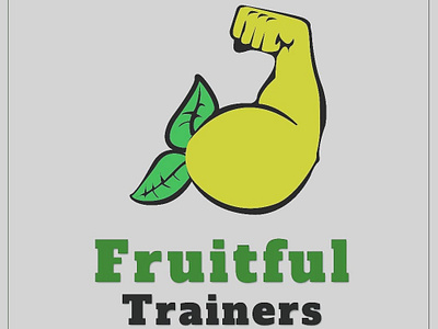 Fruitful Trainer - Logo Design brand branding clean design icon identity illustrator lemon logo lemonlogodesign logo logo design minimal summerr logo design