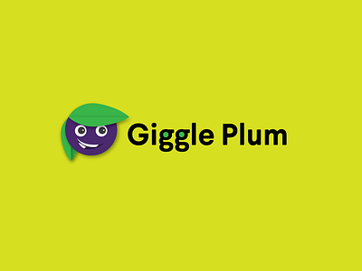 Giggleplum - Brand Mark brand branding flatlogodesign giggle identity illustration illustrator minimal minimallogo plum plumlogo
