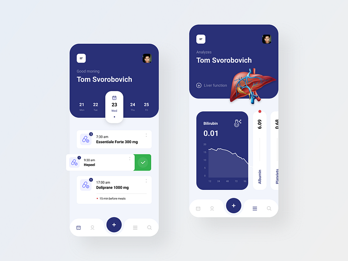 Healthcare App by Alexey Savitskiy on Dribbble