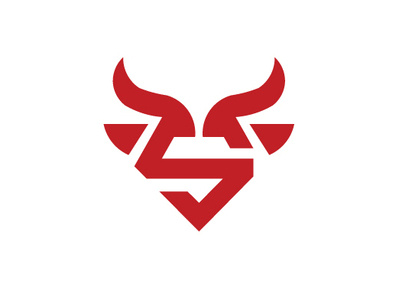 Letter S Bull Logo abstract animal branding bull horn icon illustration letter s lettering logo minimalist typography vector