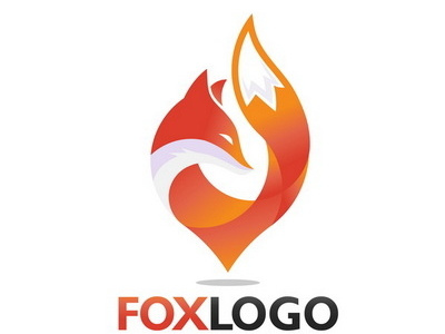 Fox point logo animal design for sale fox logo vector