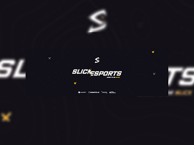 Slick Esports Twitter banner branding design graphic design illustration