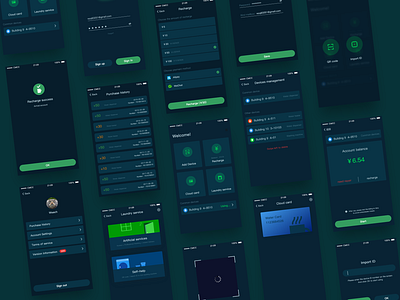 Dark interface app design icon interface login ui ux web