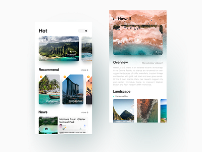 Travel App app design interface ui ux