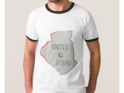 United We Stand T shirt algeria algerie design fashion illustration illustrator shirt united