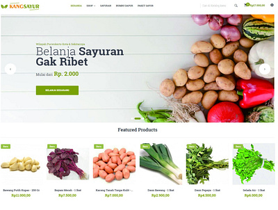 Fresh Market branding ui web website