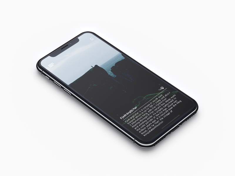 Travel guide bookmark location mimimal guide travel iceland