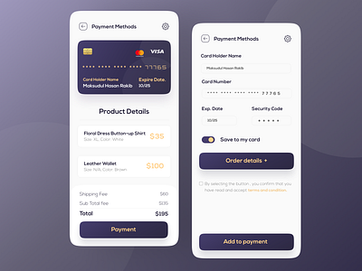 Credit card checkout app design mobile app mobile app design mobile apps ui ui design ui ux uiux user interface design