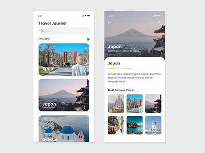 Travel app concept adobe xd app ios travel