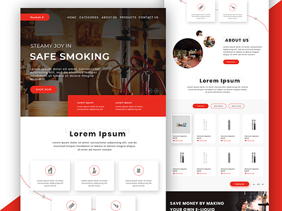 Smoke web landing template