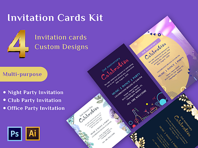 Invitation cards Kit cards invitation kits party