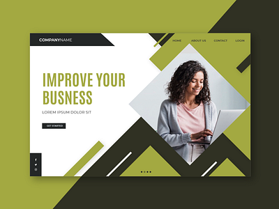 Web landing page