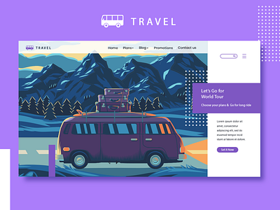 Web landing page -Travel Concept travel banner travel landing page web landing page web travel