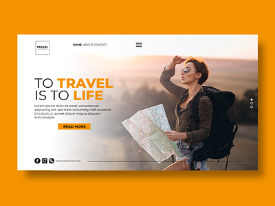 Travel Life - Web Landing concept