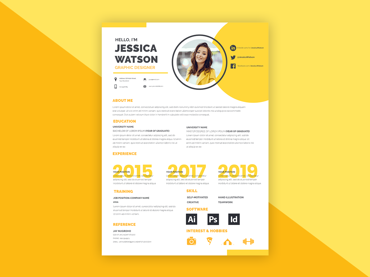 Resume by Harpreet Kaur on Dribbble