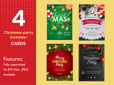Christmas-party-Invitation Cards christmas christmas 2019 invitation cards