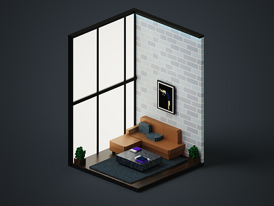 Open Plan - Voxel Art Scene