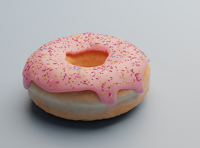 Donut Render 3d art 3d illustration blender blender 3d design food and drink illustration visual