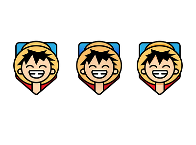 Luffy - One Piece Illustration anime character character design characters icon icon design icons illustration one piece