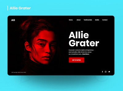 Allie Grater design figma figmadesign interface minimalismus ui user interface ux web website