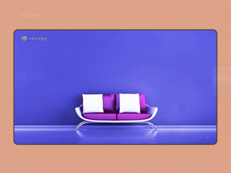 Tricera Interaction interface minimalismus painting ui user interface ux web website