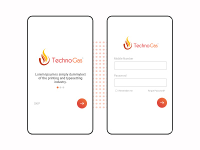 Technogas Mobile App @uxui design